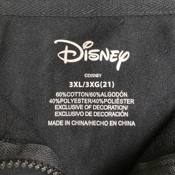 Disney Rainbow Shirt Women’s 3XL Pullover 1/4 Zip Cropped plus size Black Boxy - Picture 8 of 11